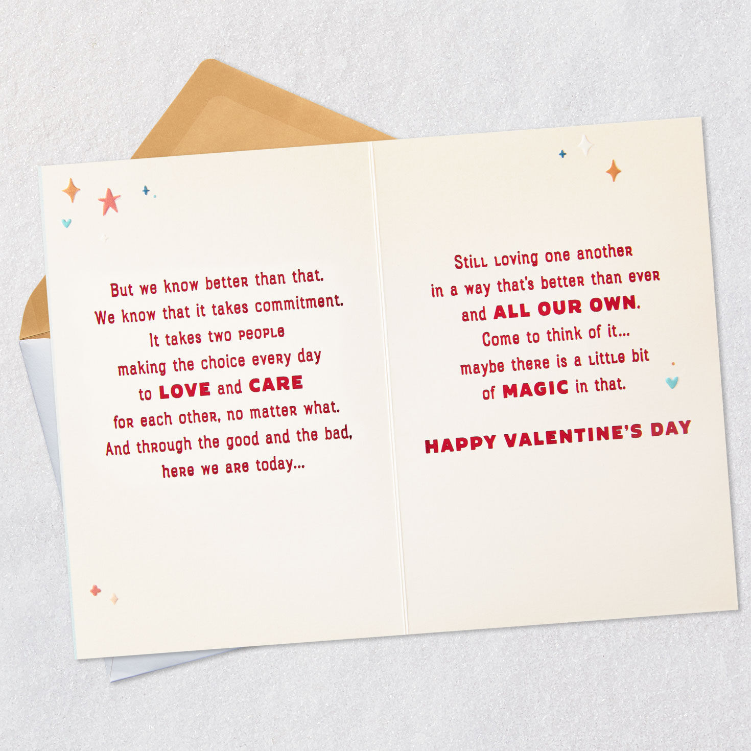 Stars and Hearts Husband Valentine's Day Card  image number 5