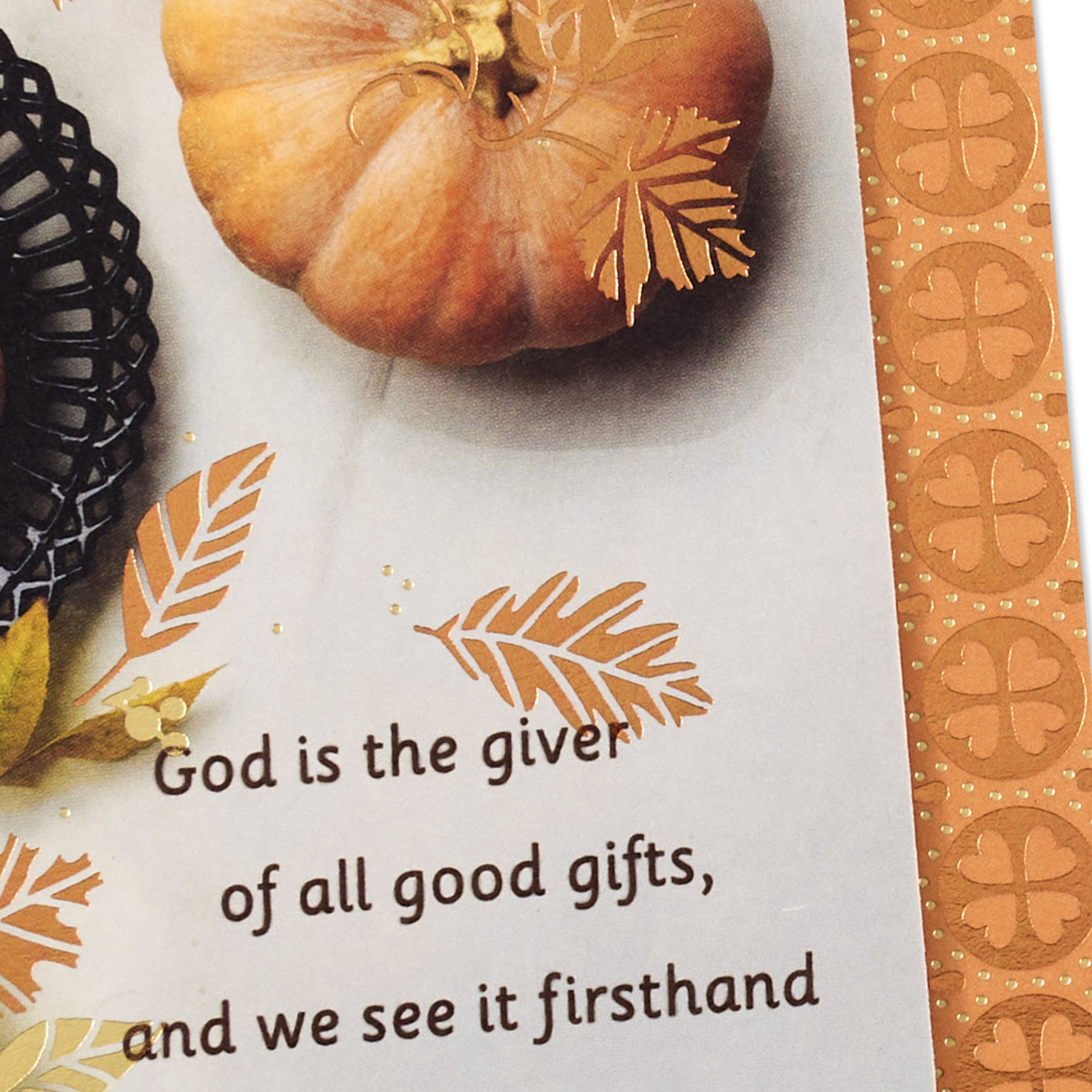 Pumpkins and Leaves Clergy Appreciation Card for Pastor and Wife Card Front Detail image number 6