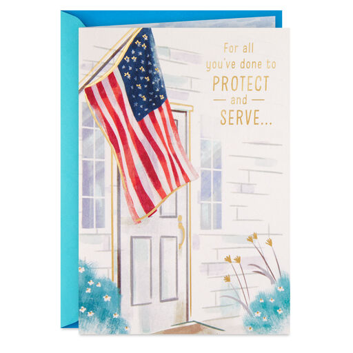 All You've Done to Protect and Serve Thank-You Card, 