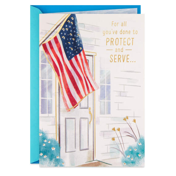All You've Done to Protect and Serve Thank-You Card