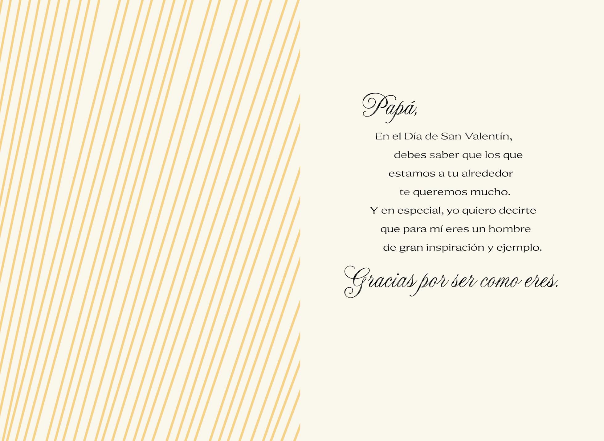 My Inspiration Spanish-Language Valentine's Day Card for Dad