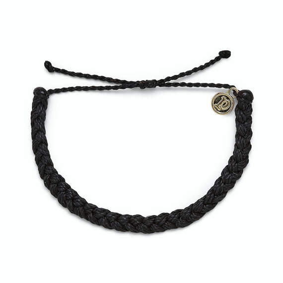Pura Vida Black Braided Bracelet, , large image number 1