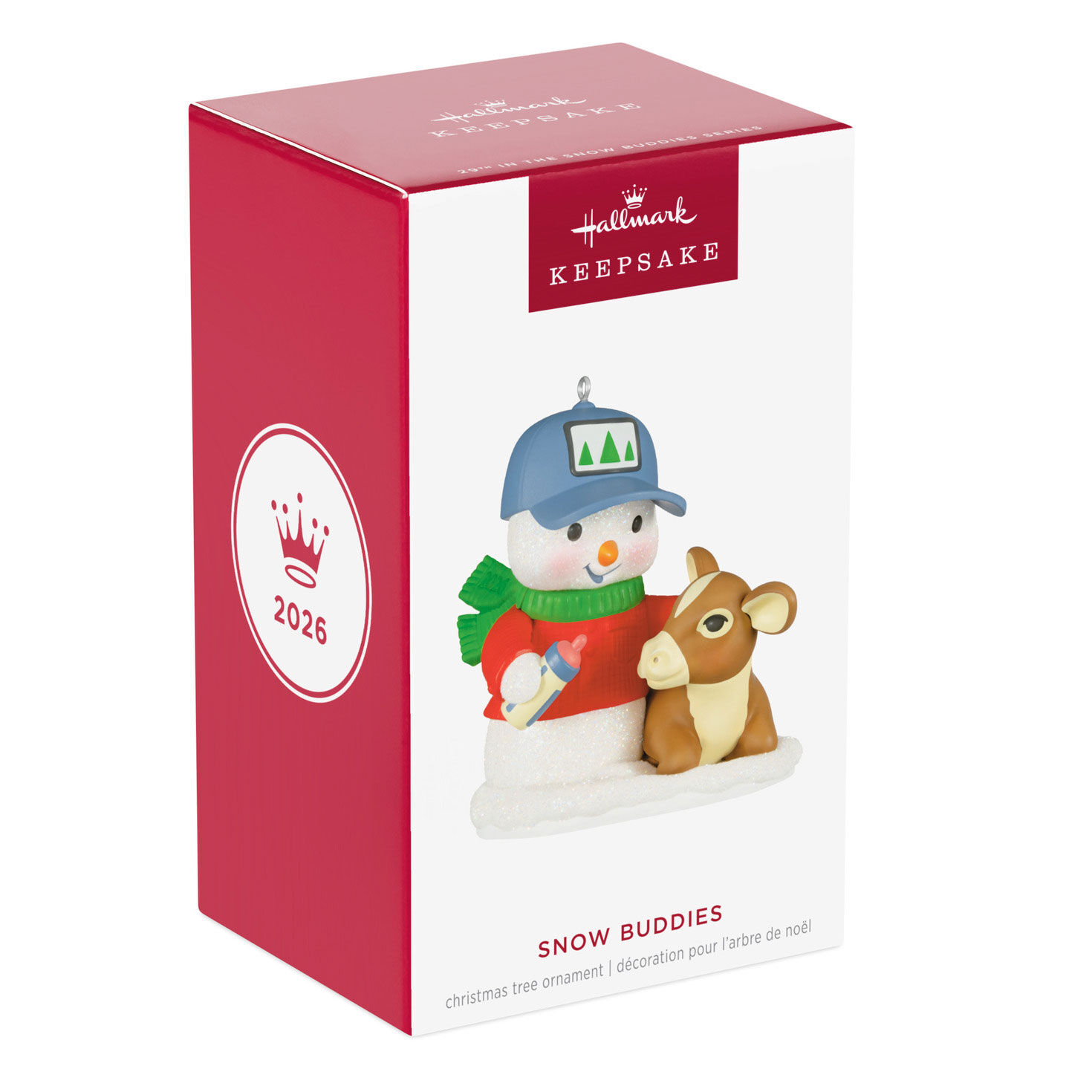 Snowman With Baby Cow Keepsake Ornament Package Front image number 7