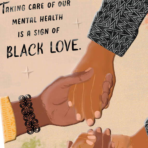 You're Never Alone Black Self-Care Encouragement Card, , large image number 5