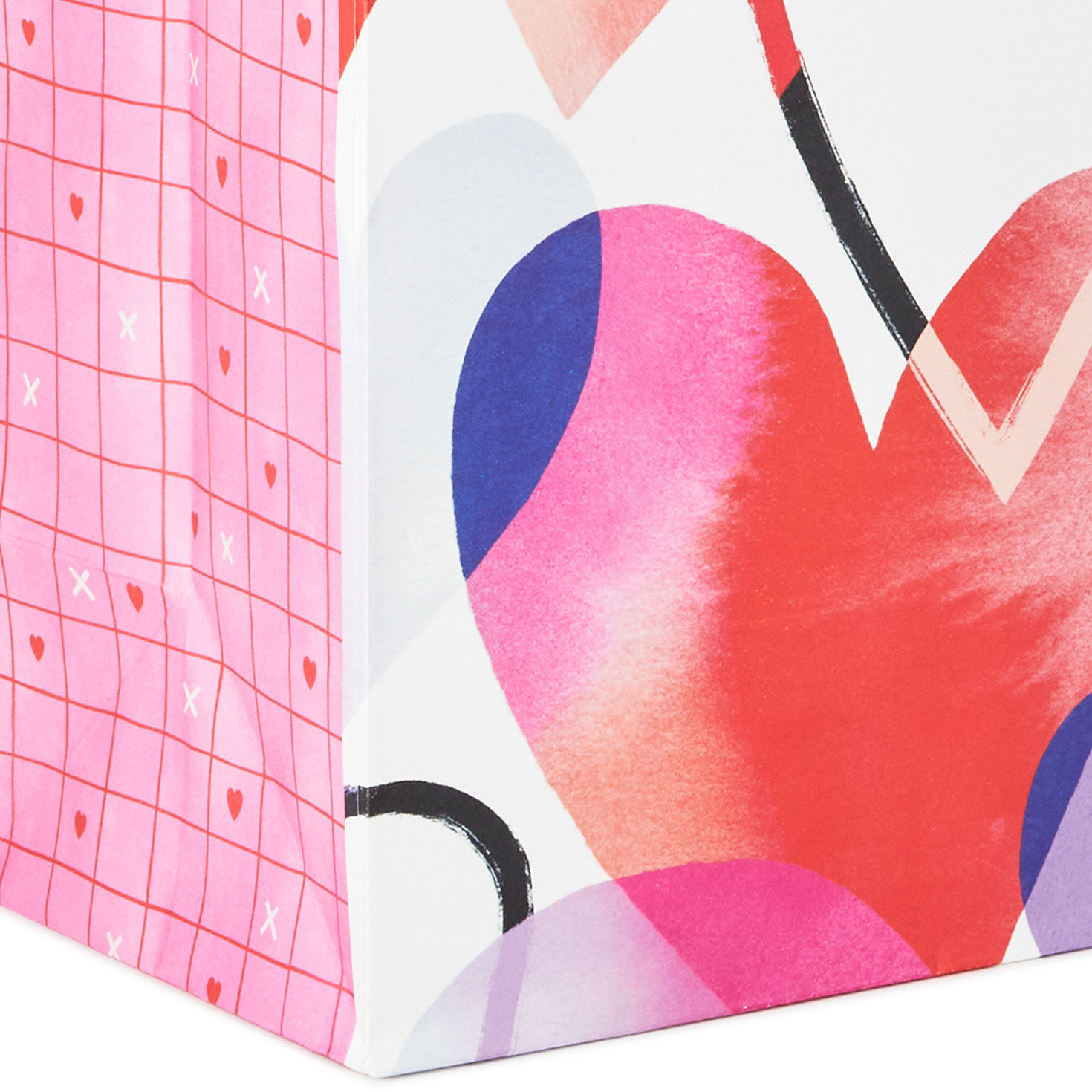 9.6" Watercolor Hearts Medium Valentine's Day Gift Bag With Tissue Paper, , large image number 5