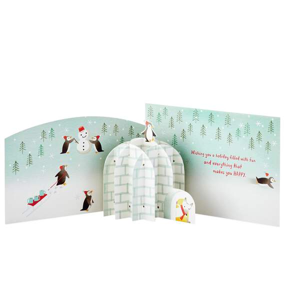 Arctic Animals Wonderful Time of the Year Pop Up Christmas Card, , large image number 2