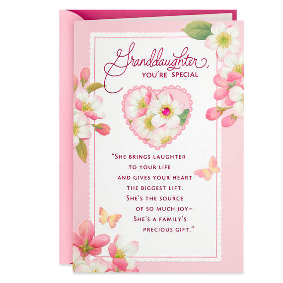 A Precious Gift Valentine's Day Card for Granddaughter
