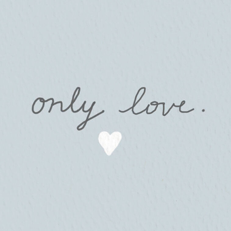 No Words, Only Love Sympathy Card, , large image number 2