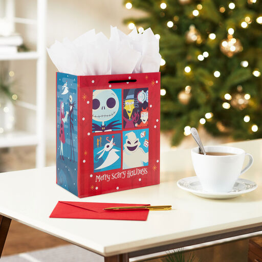 9.6" Disney Tim Burton's The Nightmare Before Christmas Portraits Medium Gift Bag, 
