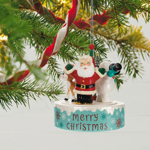 Nostalgic Noel Ornament With Sound and Motion, 