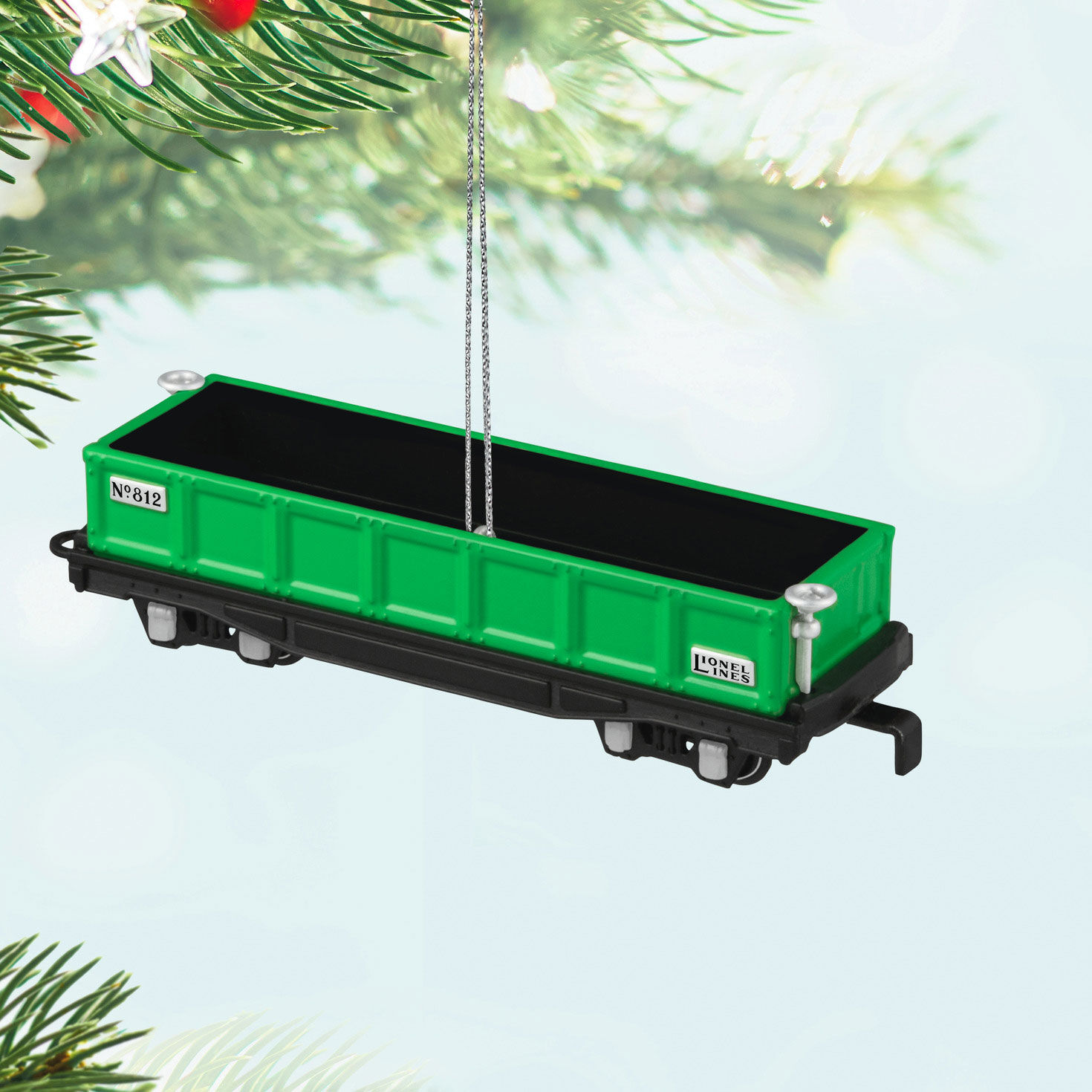 Lionel Train Gondola Car Keepsake Ornament Hanging on tree image number 2