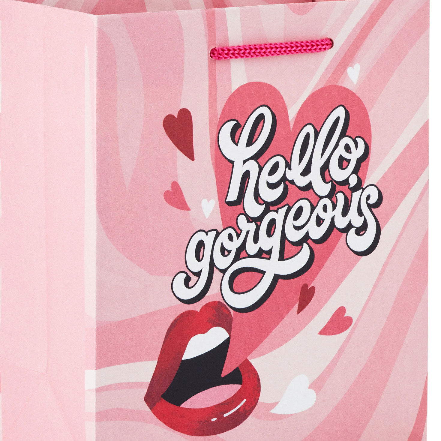 6.5" Pink and Red Retro 6-Pack Assorted Small Gift Bags, , large image number 4