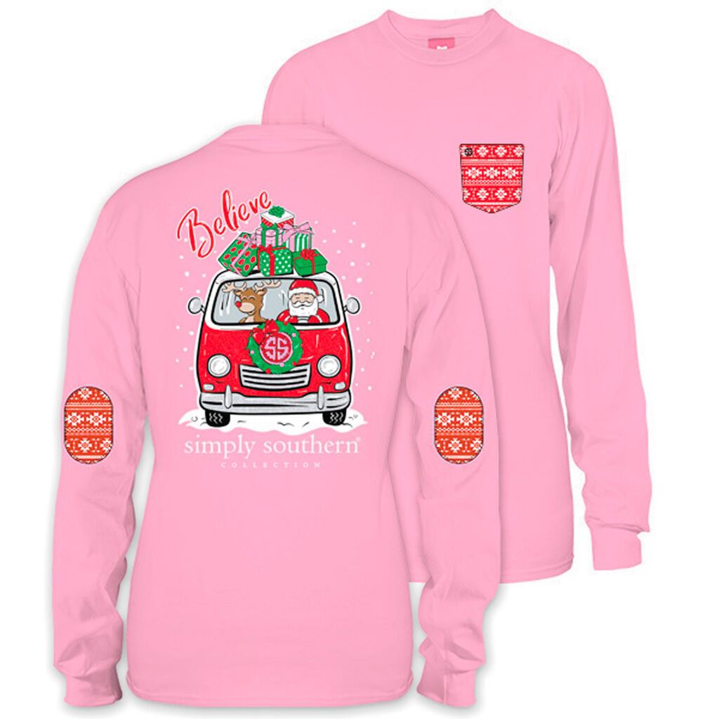 Simply Southern Womens Believe Long Sleeve T Shirt Small Simply Southern Womens Believe Long Sleeve T Shirt Small