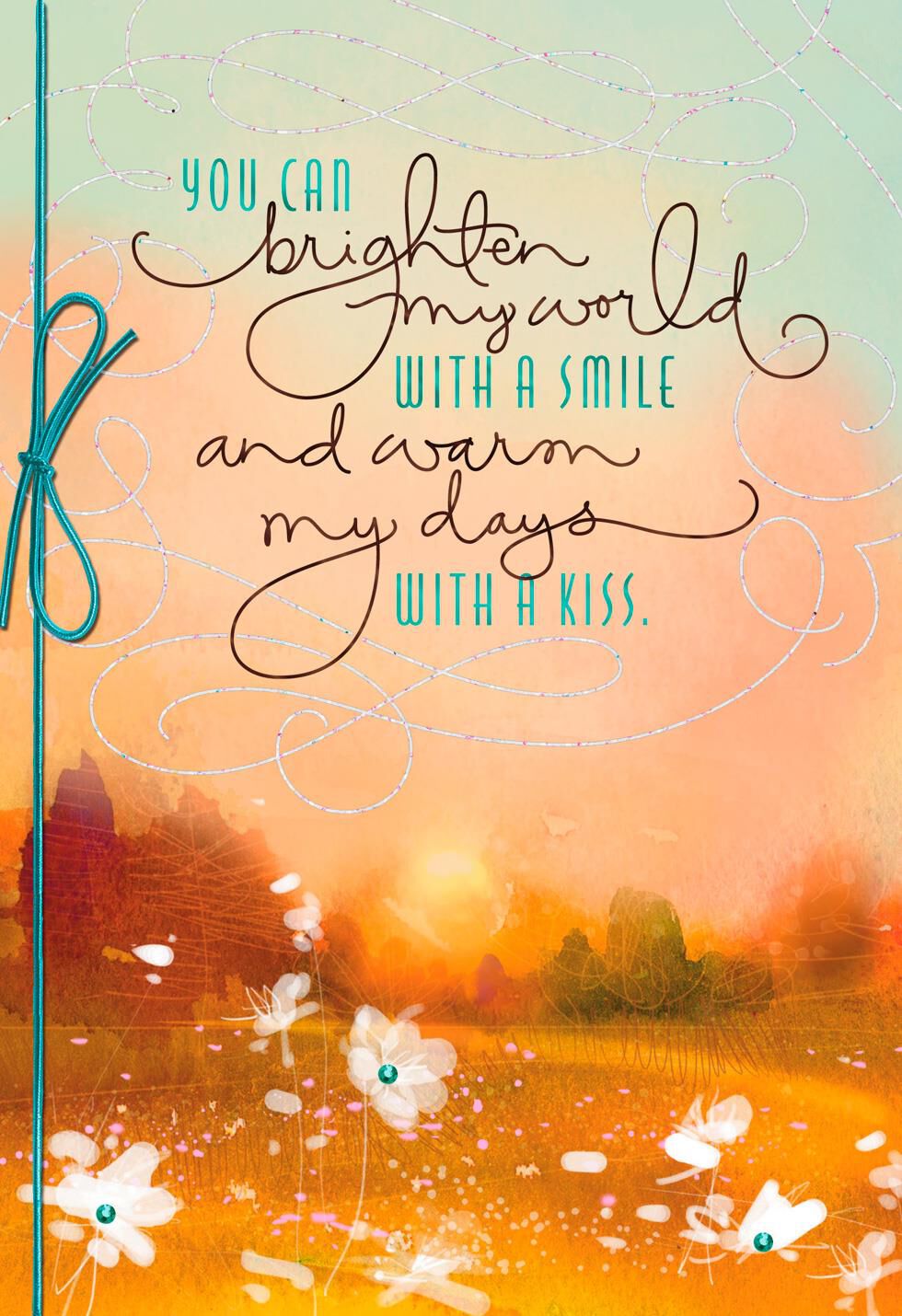You Brighten My World Anniversary Card