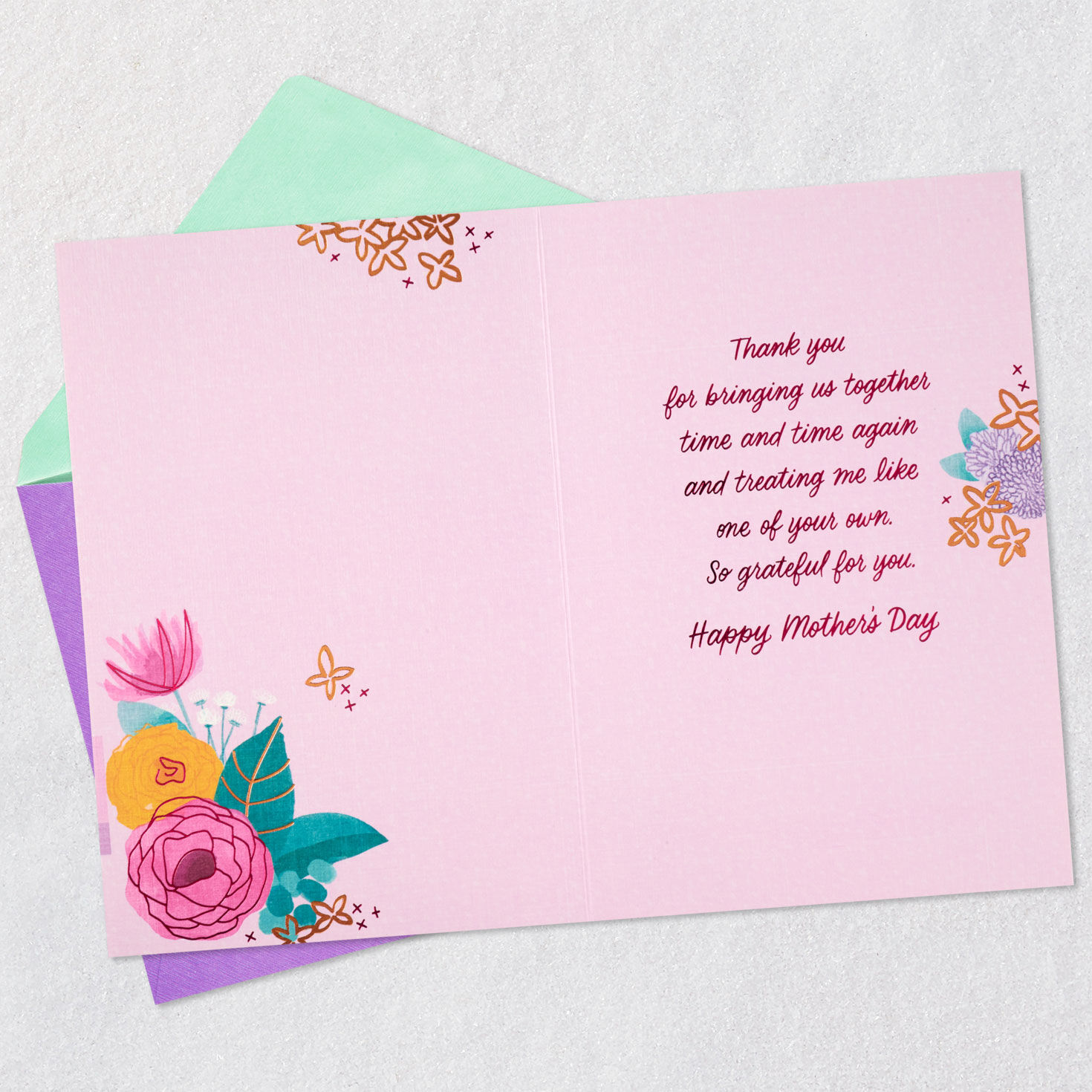 Flower Basket Mother-in-Law Mother's Day Card  image number 3