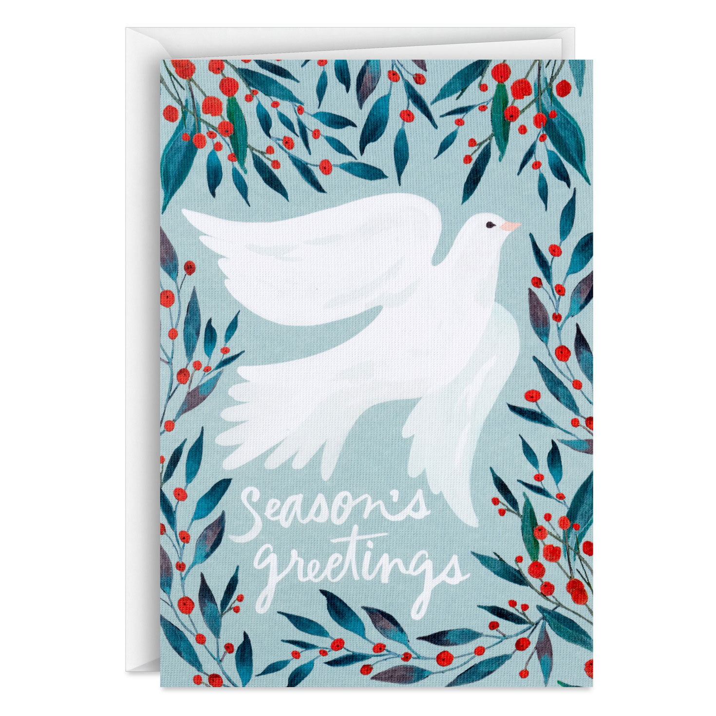 Watercolor Dove Packaged Christmas Cards, Pack of 5, , large image number 2