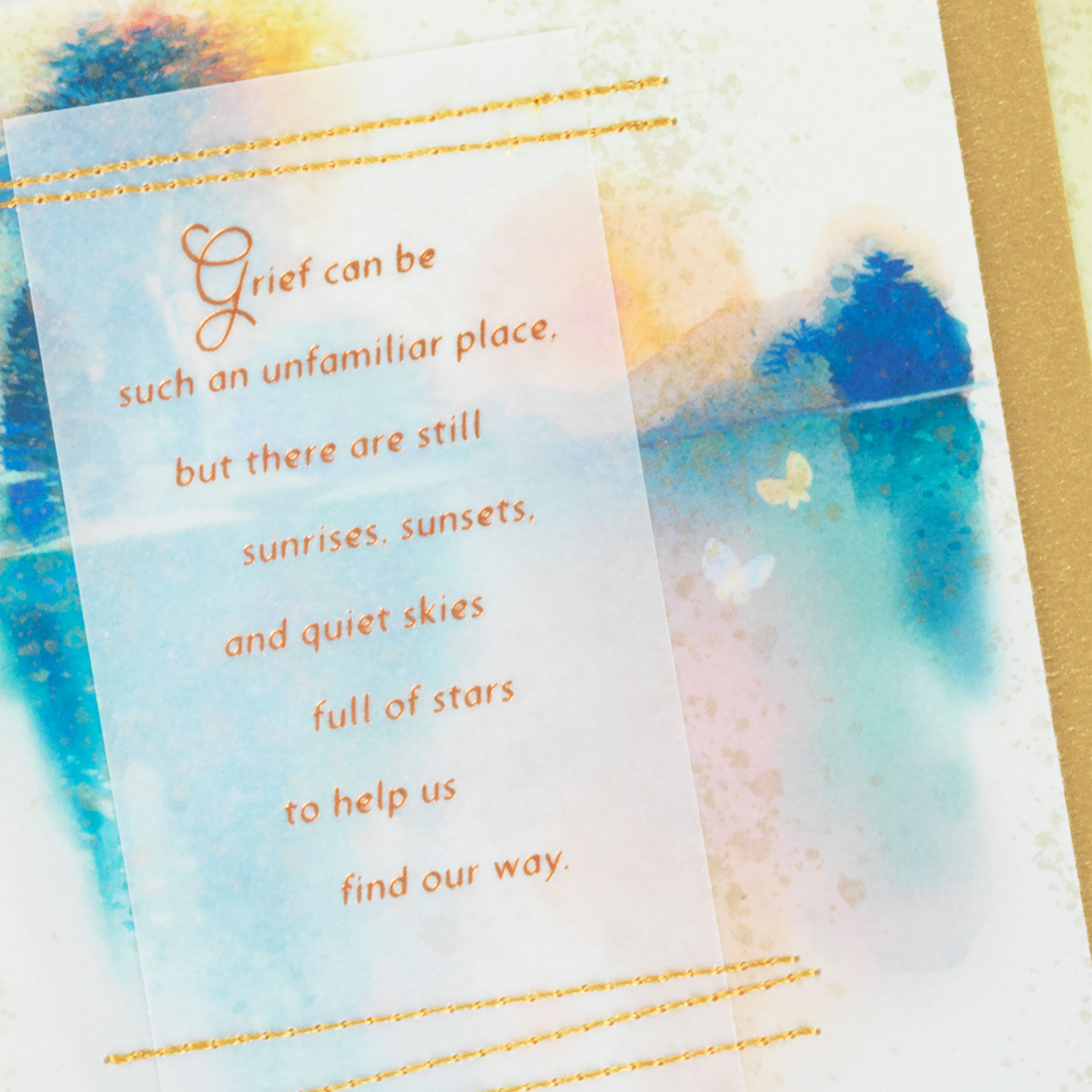 Wishing You Peace and Healing Sympathy Card, , large image number 5