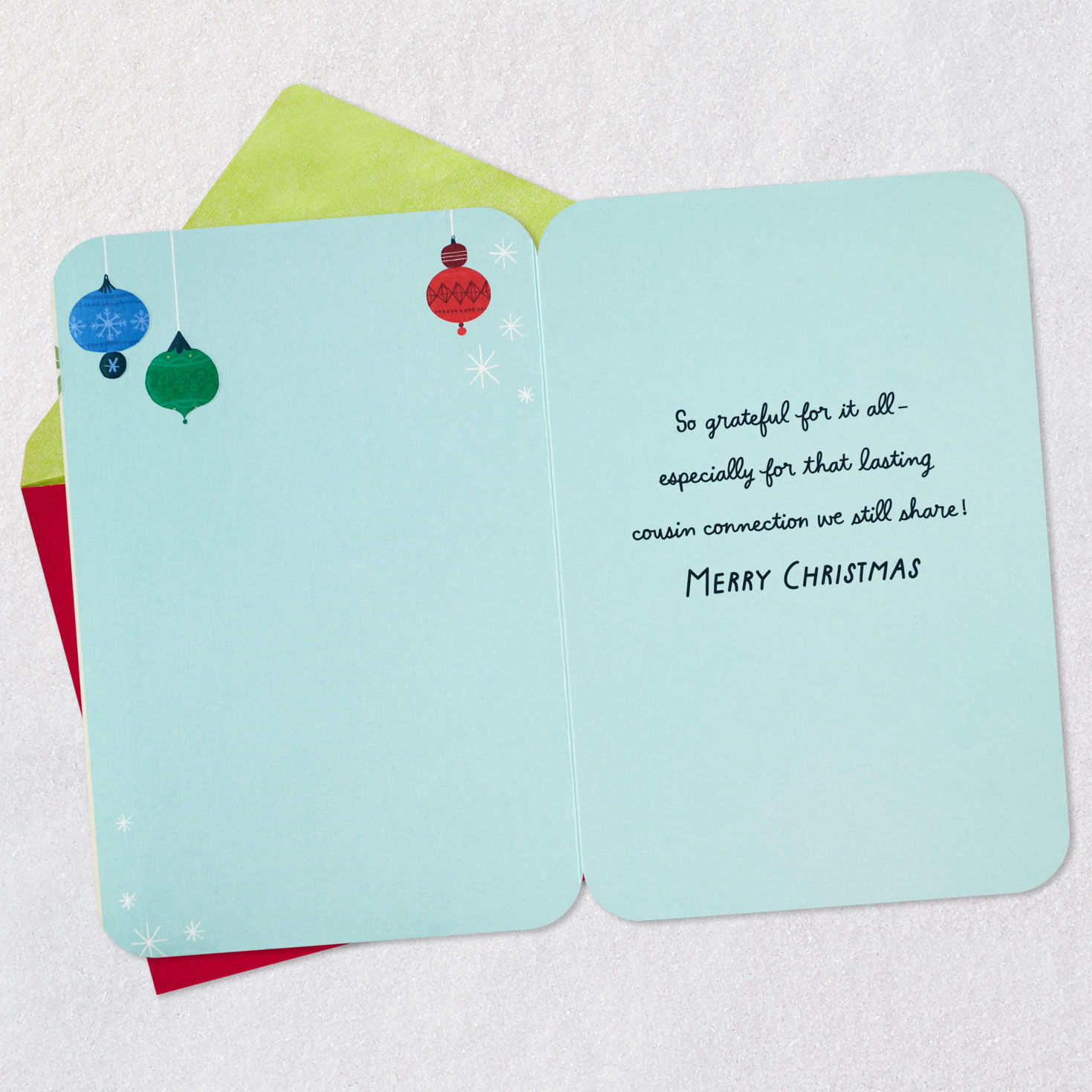 The Connection We Share Christmas Card for Cousin for only USD 3.59 | Hallmark