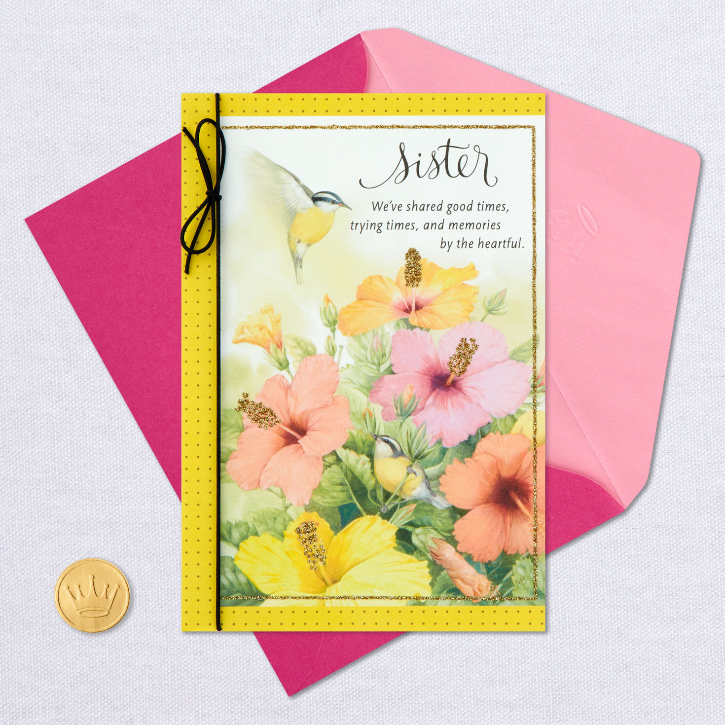 Marjolein Bastin Memories By the Heartful Birthday Card for Sister, , large image number 5