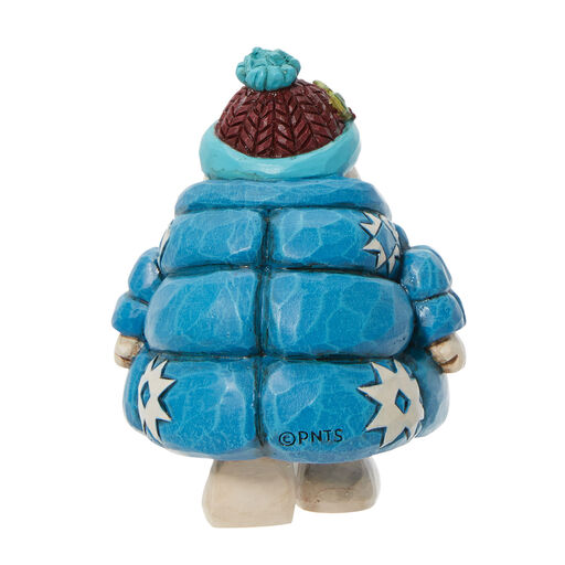 Jim Shore Peanuts Snoopy Puffer Jacket Mini Figurine, 3.3", 