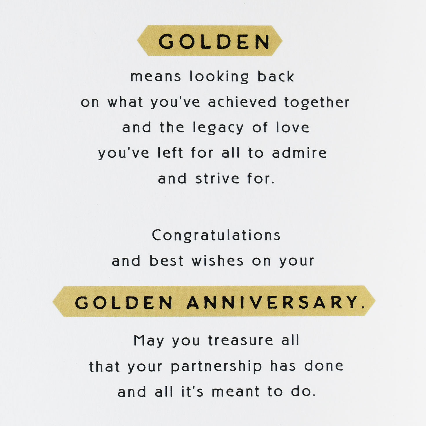 Golden Means 50th Anniversary Card, , large image number 3