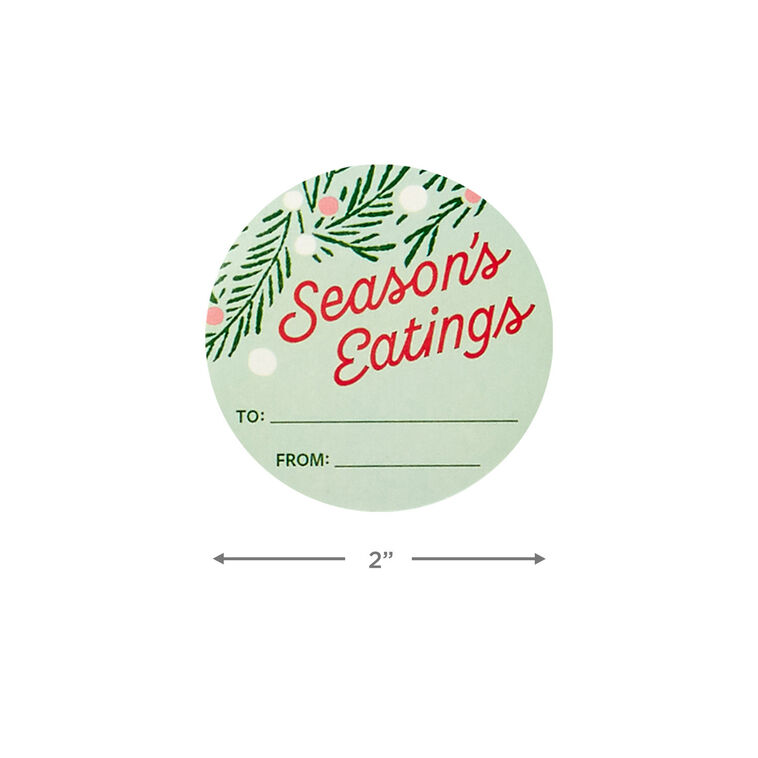 Made With Love Christmas Gift Tag Stickers measurement image number 3