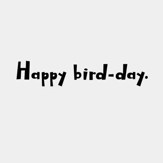 Happy Bird-day Funny Birthday Card, , large image number 2