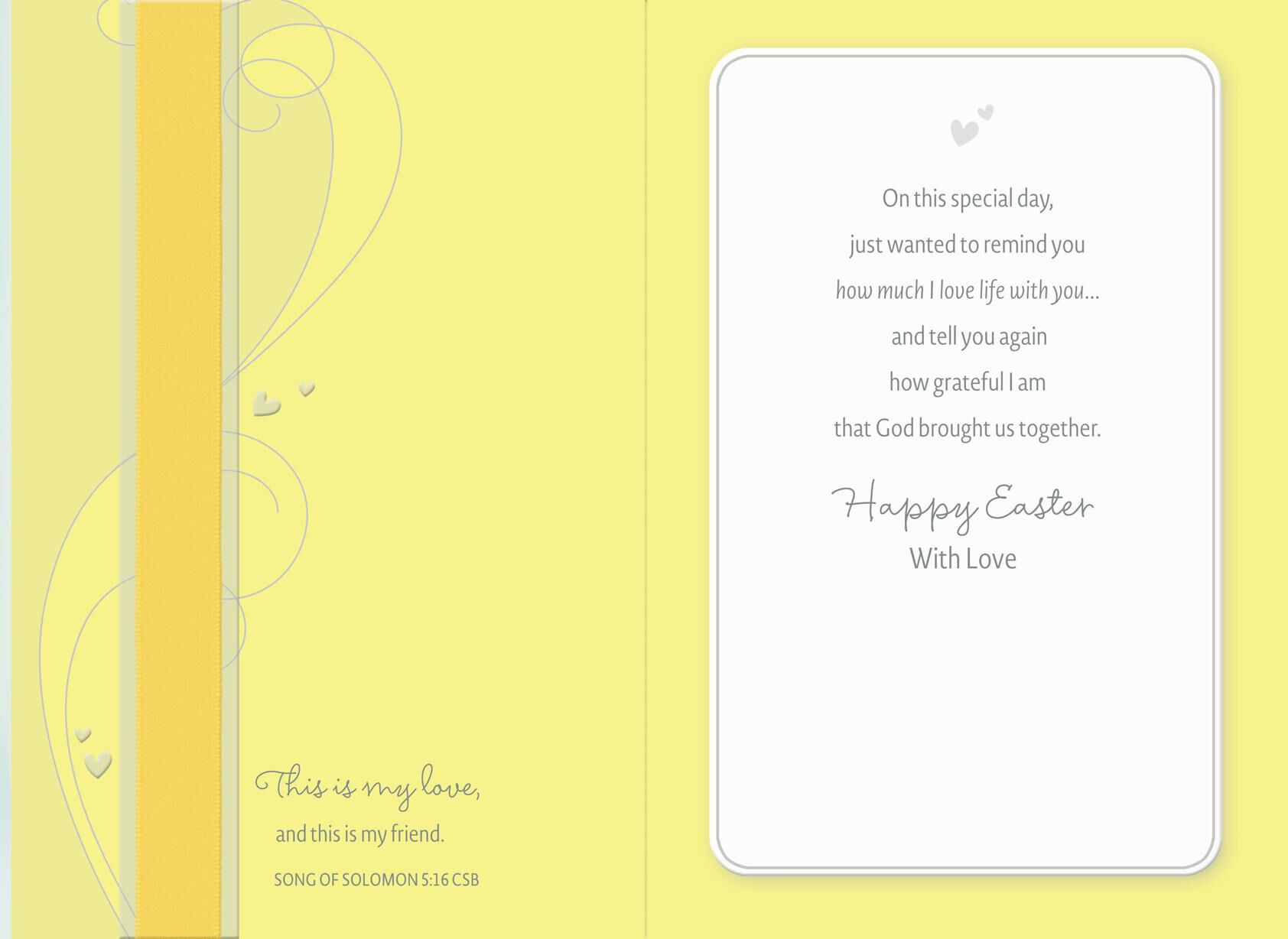 For My Love, My Friend Religious Easter Card