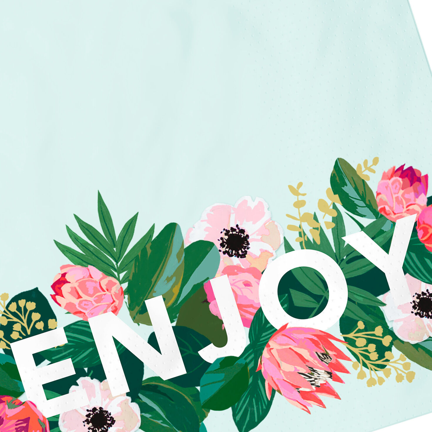Floral "Enjoy" Dinner Napkins, Set of 16 for only USD 4.99 | Hallmark
