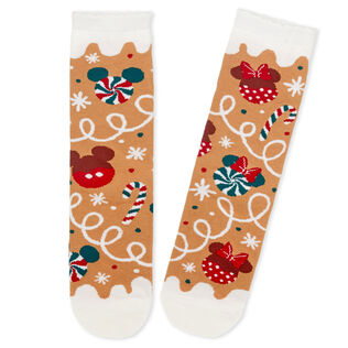 Disney Mickey and Minnie Icons Gingerbread Socks