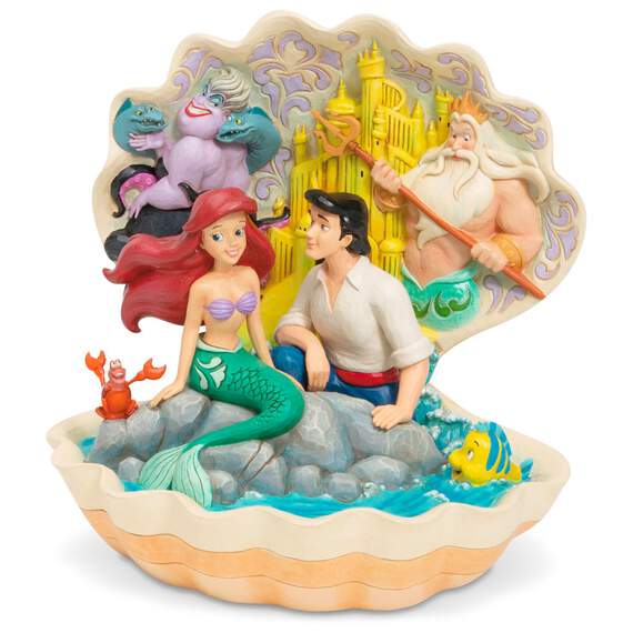 Jim Shore Disney The Little Mermaid Shell Scene Figurine, 8", , large image number 1