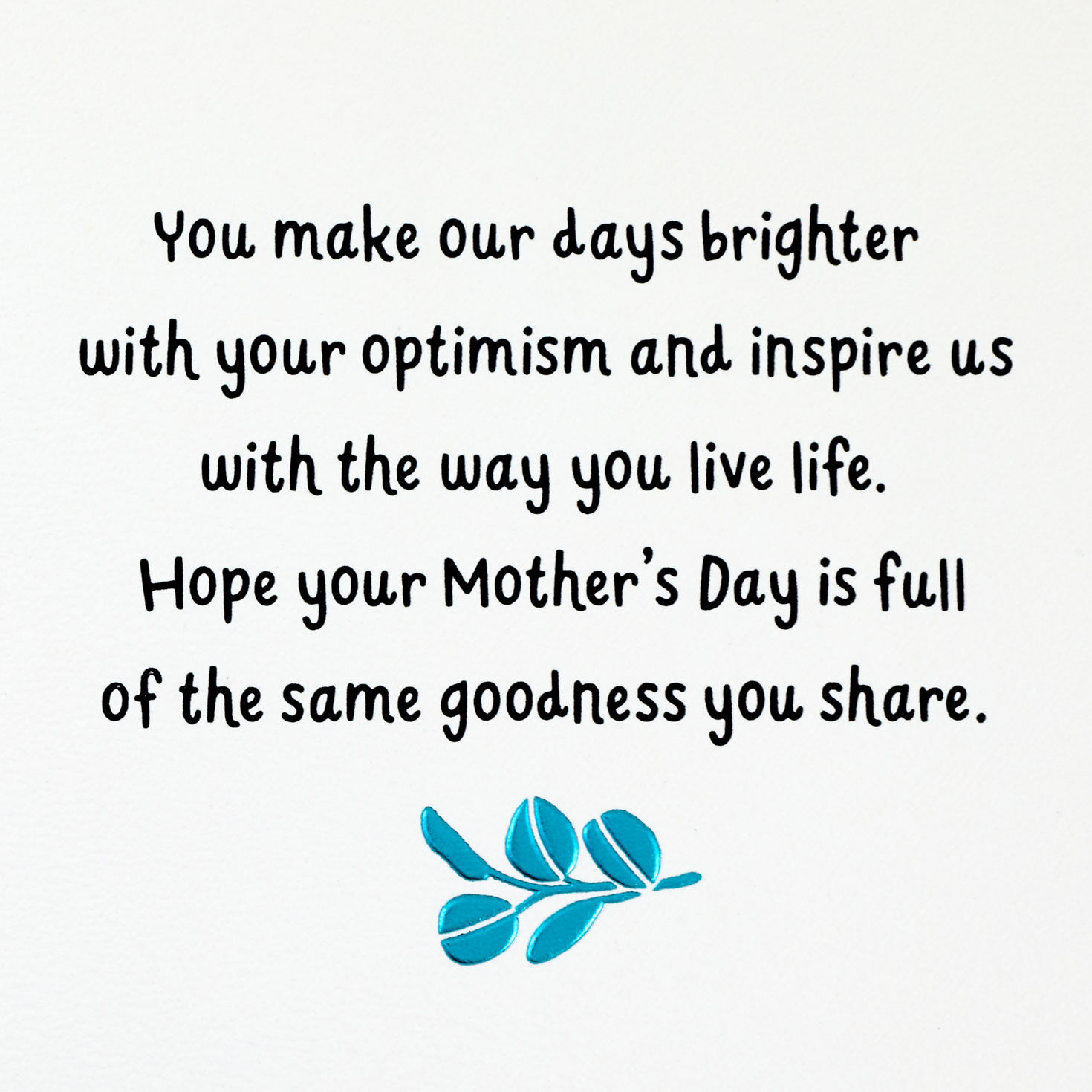 Flowers Mom Mother's Day Card From All of Us sentiment image number 2