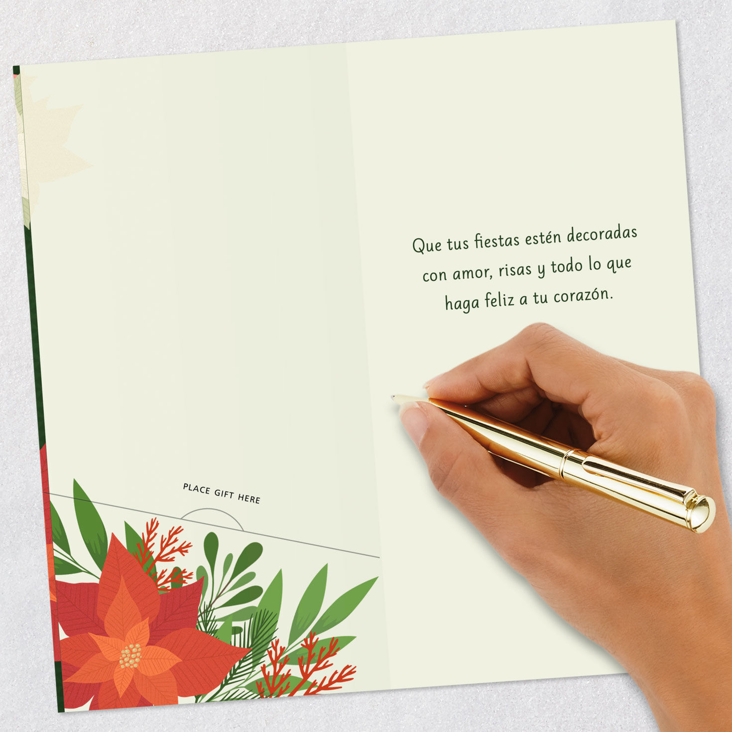 Love, Laughter and Happiness Spanish-Language Money Holder Christmas Card, , large image number 7