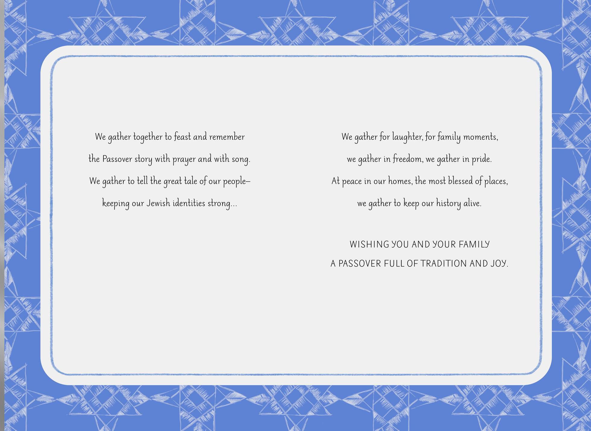 The Cup of Elijah Passover Card