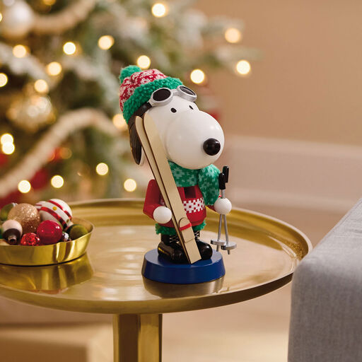 Peanuts® Ski Lodge Snoopy Holiday Nutcracker Figurine, 9", 