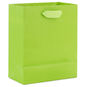 6.5" Solid Lime Green Small Gift Bag, Lime Green, large image number 6