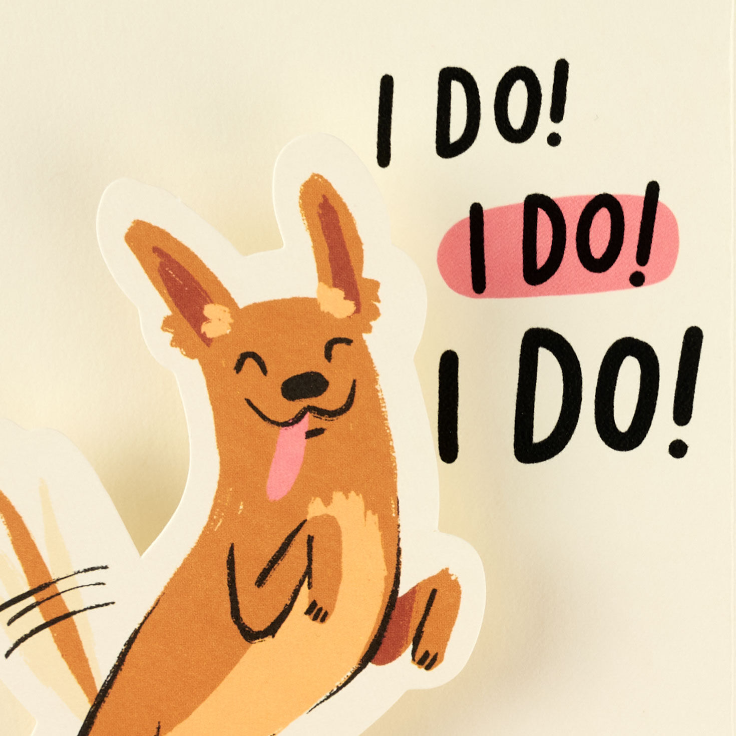 Playful Pop-Up Pup Funny Mother's Day Card From the Dog Sentiment image number 2