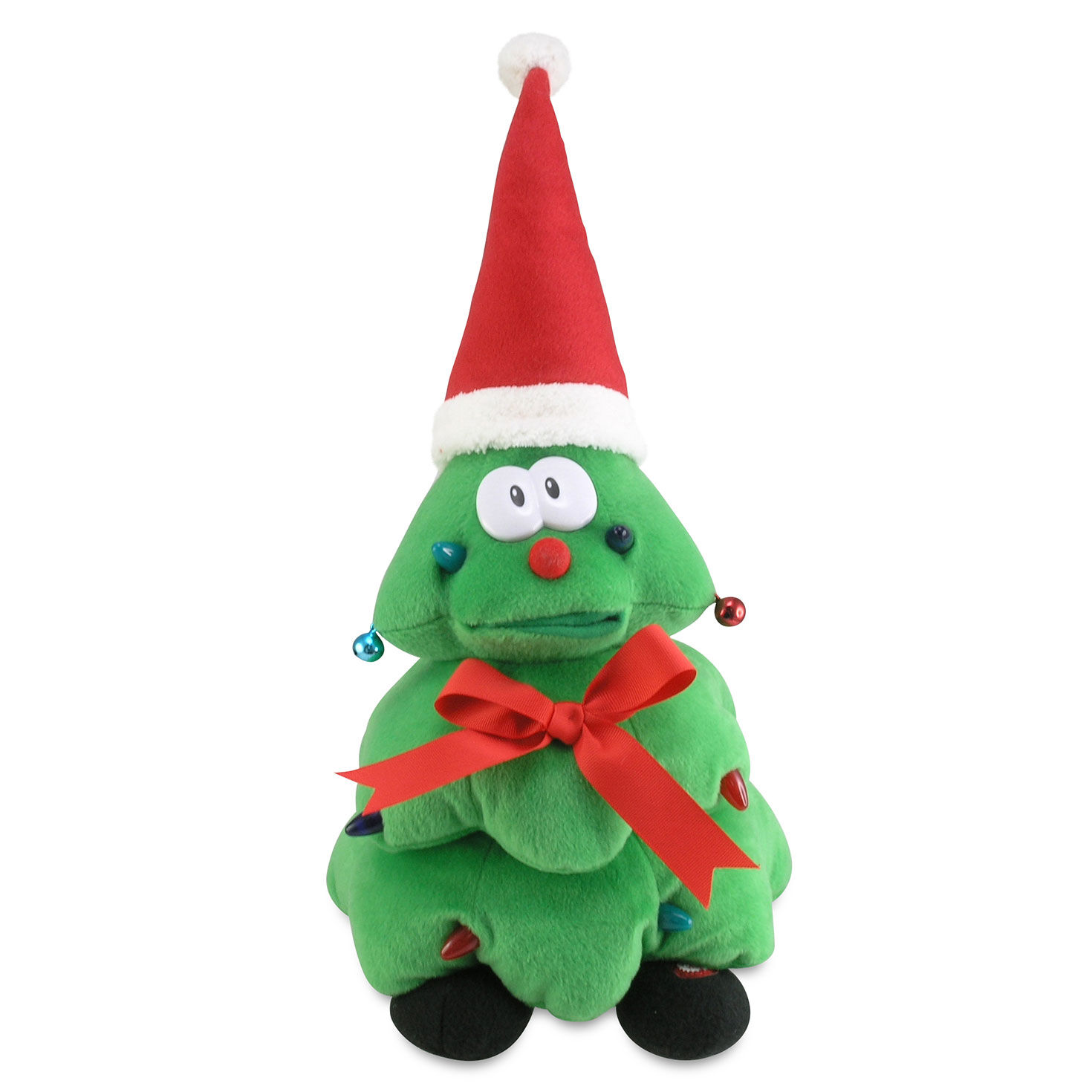 Rockin' Robbie Light-Up Musical Plush Christmas Tree front image number 1