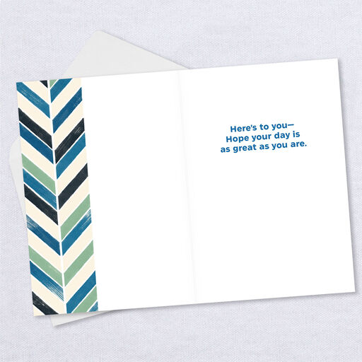 Personalized Here's to You Photo Card, 