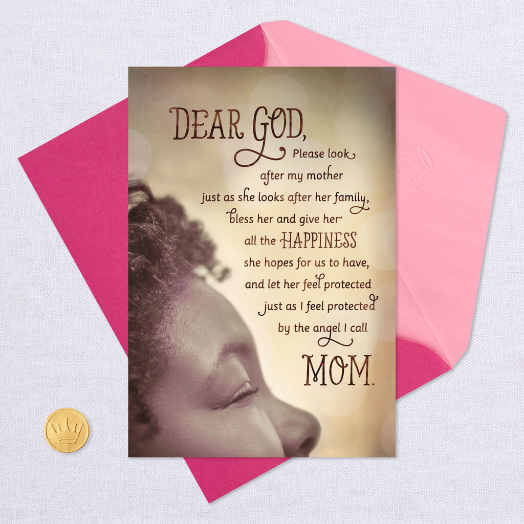 A Prayer For My Mother Religious Birthday Card Greeting Cards