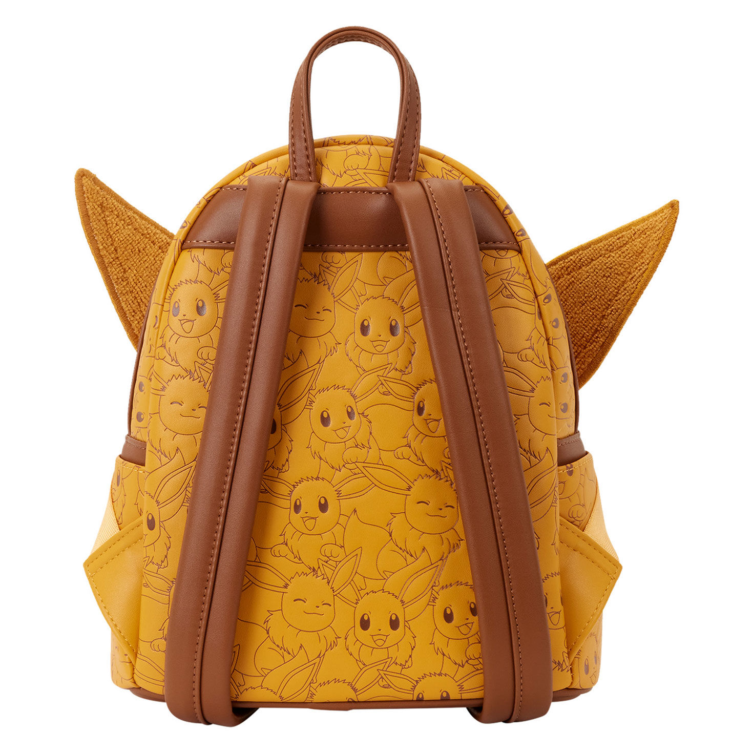 Brown Pok&eacute;mon Eevee Winky Face Mini Backpack back image number 2