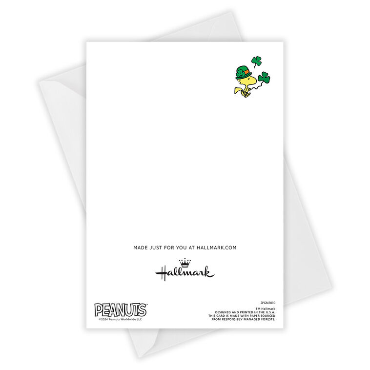 Peanuts® Snoopy Leprechaun Custom St. Patrick's Day Card, , large image number 4