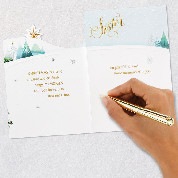 Happy Memories With You Christmas Card for Sister, , large image number 9