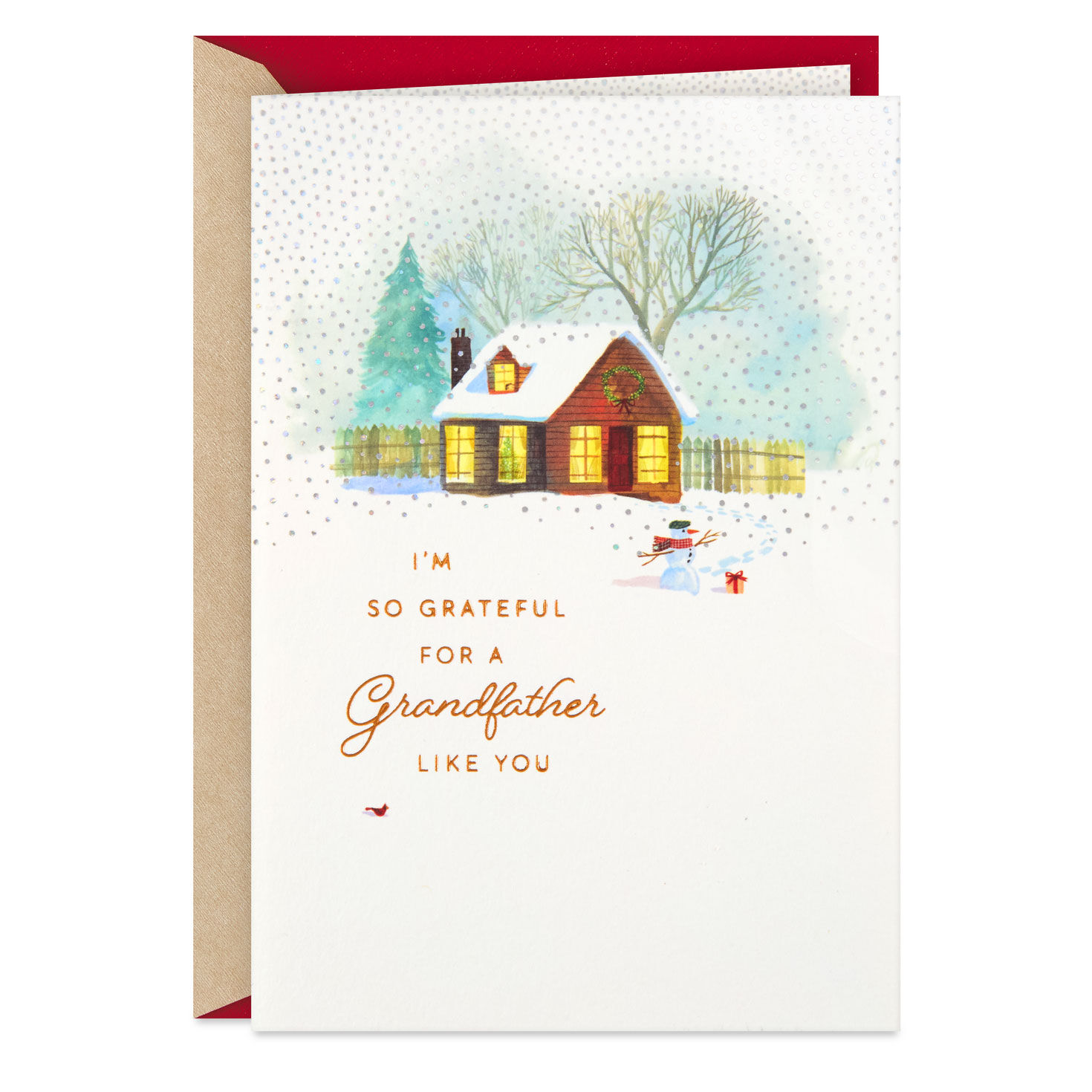 What a Gift It Is to Have You Christmas Card for Grandfather