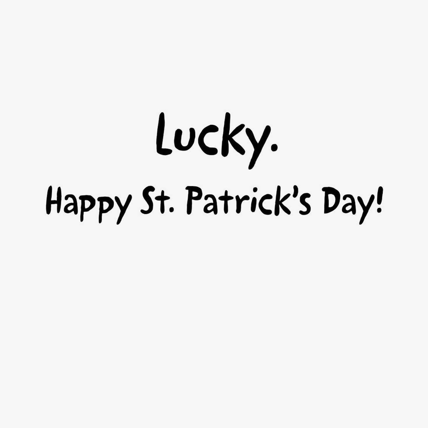 Snoopy With Clover St. Patrick's Day Card Pack Sentiment image number 3