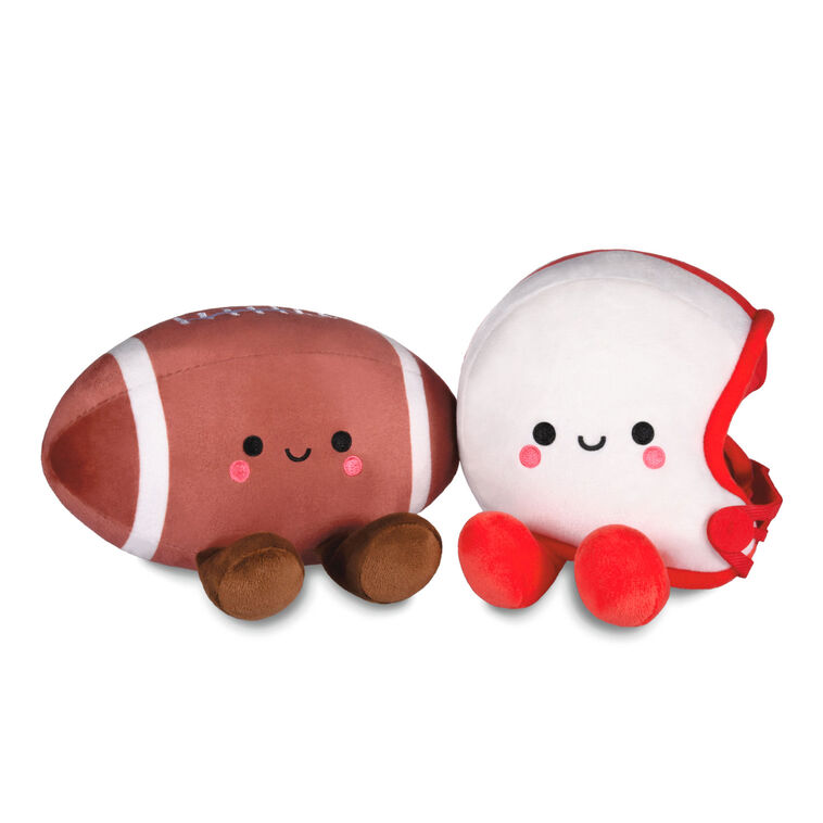 Better Together Football and Helmet Magnetic Plush Pair, 5" H