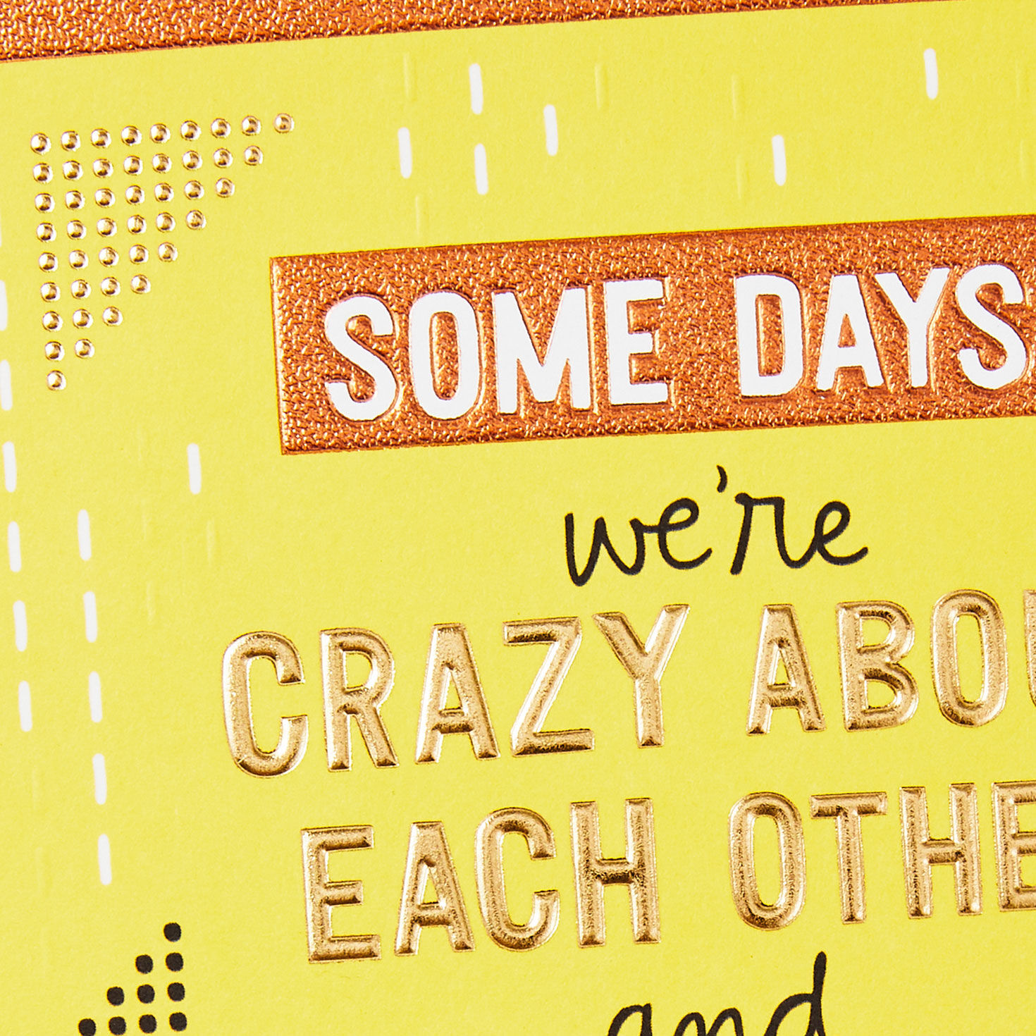 Gold and Copper Lettering Romantic Love Card  image number 4