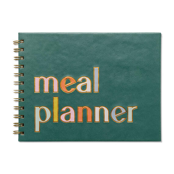 DesignWorks Ink Teal Meal Planner With Grocery Checklists, , large image number 1