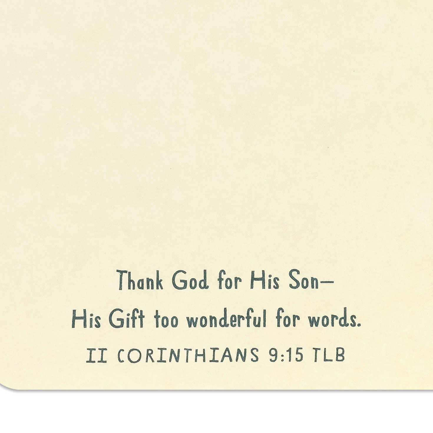 Warm Lettering Faith Blessings Thanksgiving Card scripture image number 3