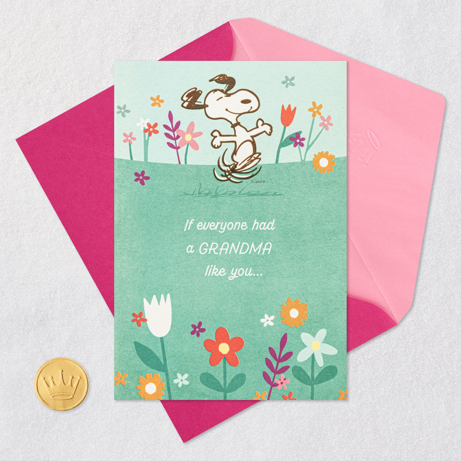 Peanuts&reg; Snoopy Happy Dance Mother's Day Card for Grandma, , large image number 5